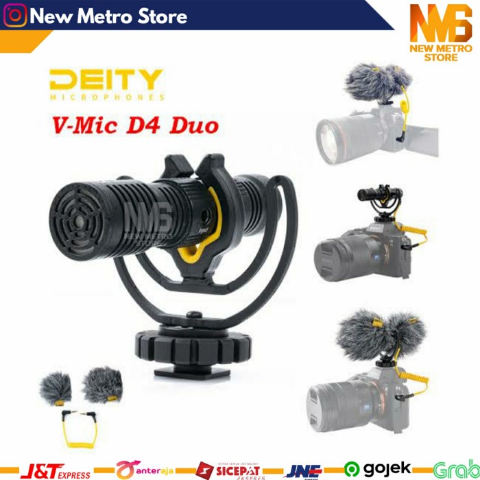 Micrófono Deity V-mic D4 Duo de doble captación para vlogs