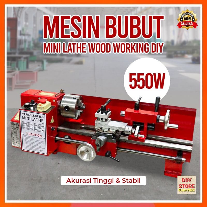 Jual Mesin Bubut Mini Lathe Wood Metal Working Making W V Cj