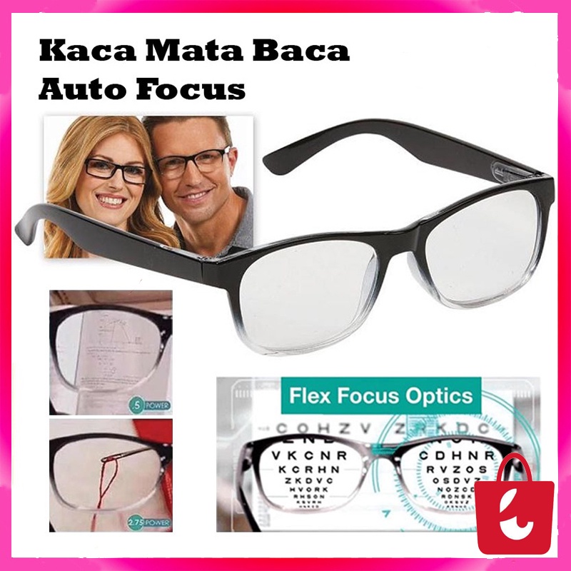 Jual [100% Asli] Kacamata Baca Lensa Plus Auto Focus ONE POWER READERS ...