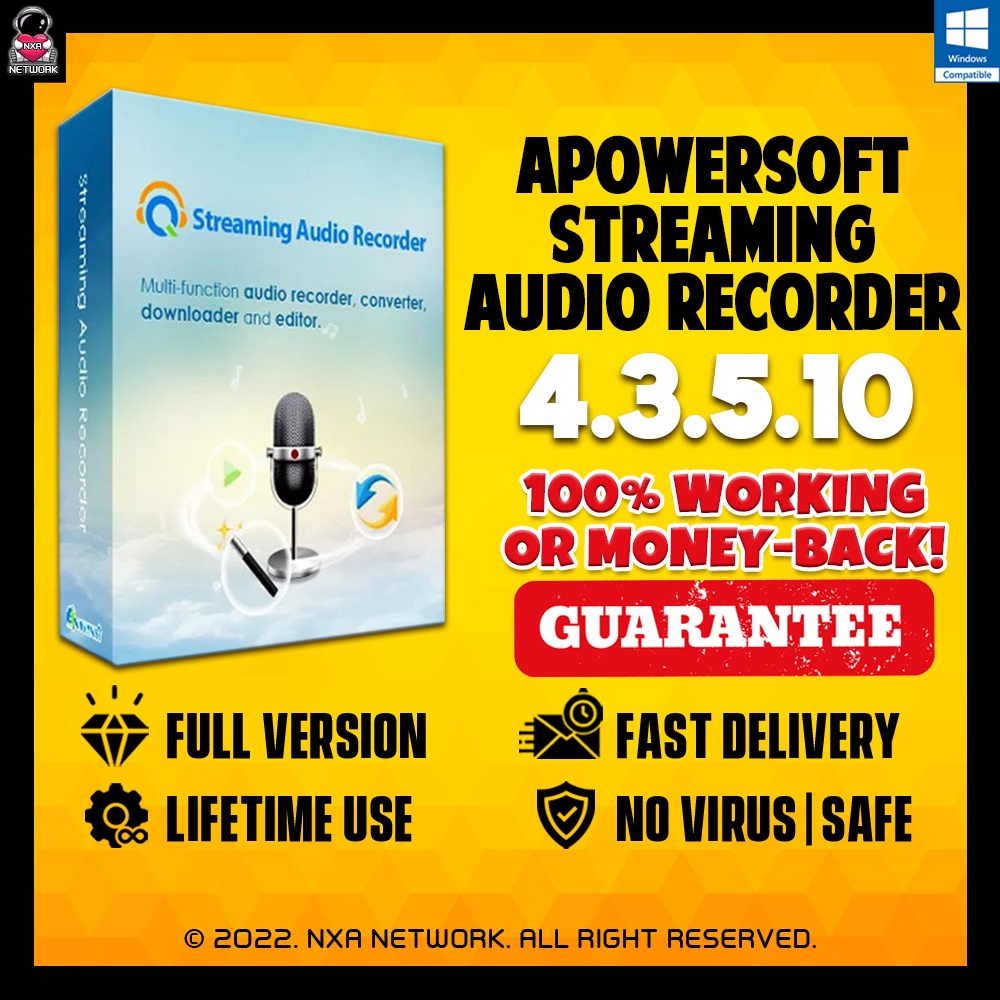 Jual Apowersoft Streaming Audio Recorder 4.3.5.10 Guide Provided