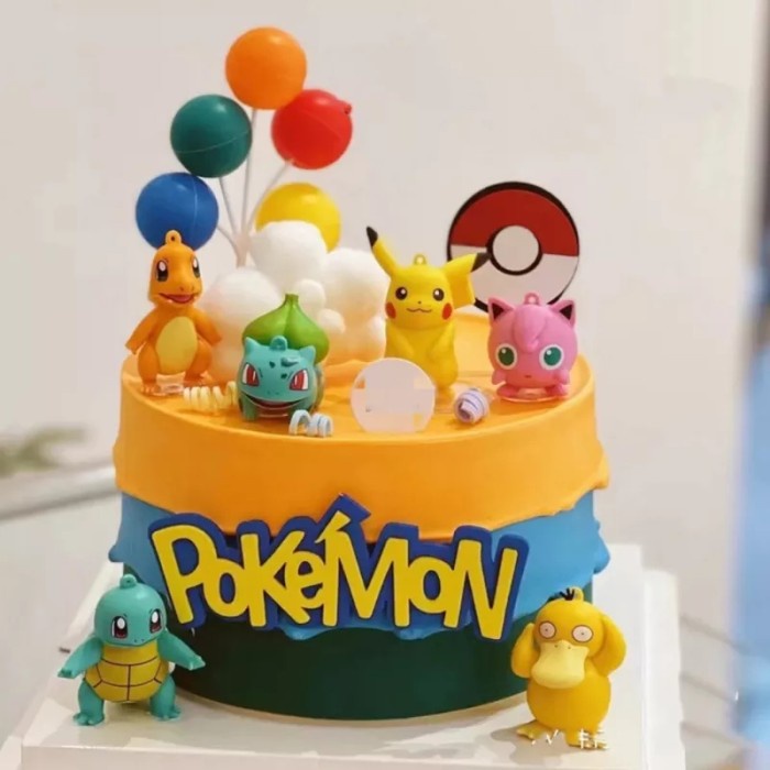 Jual Topper Cake Kue Ulang Tahun / Figure Pokemon Pikachu - Pikachu