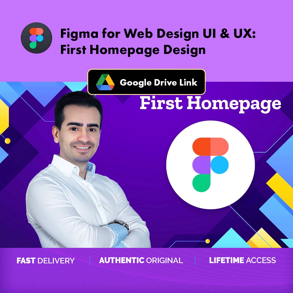 Jual Figma Course- Figma For Web Design UI & UX First Homepage Design ...