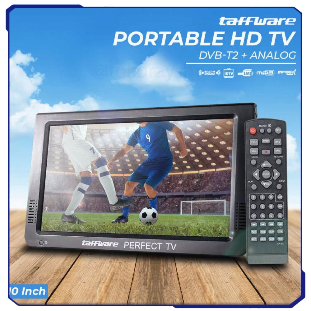 Jual Portable TV Monitor 10 Inch DVB-T2 + Analog - D10 | Shopee Indonesia