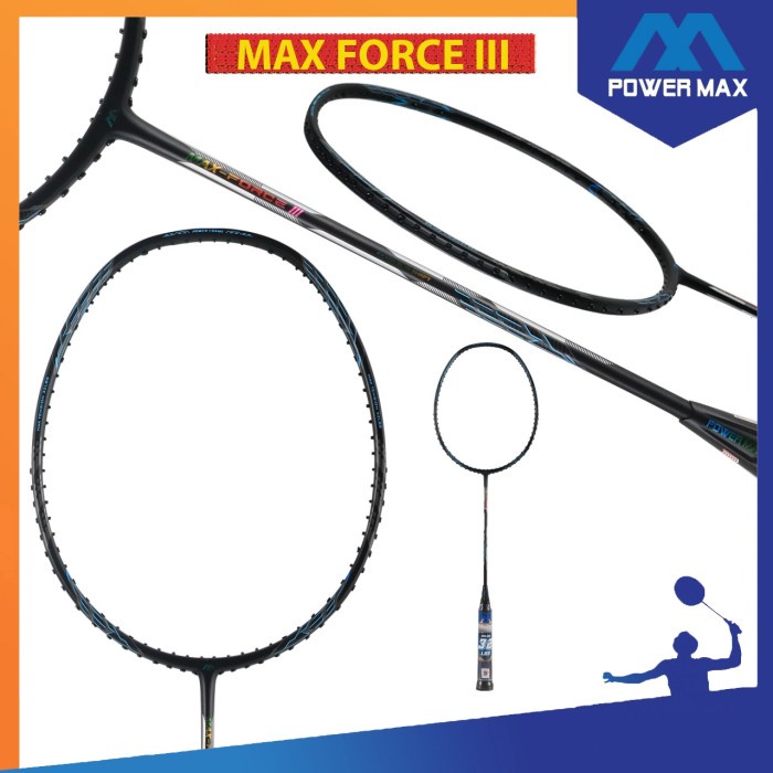Jual POWER MAX Raket Only Raket Badminton Original - max force iii ...