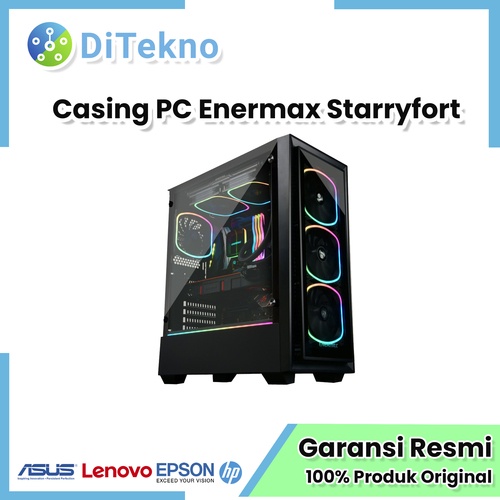 Enermax Starryfort SF30 PC-Gehäuse - RGB Gaming Tower Mit Glasfenster