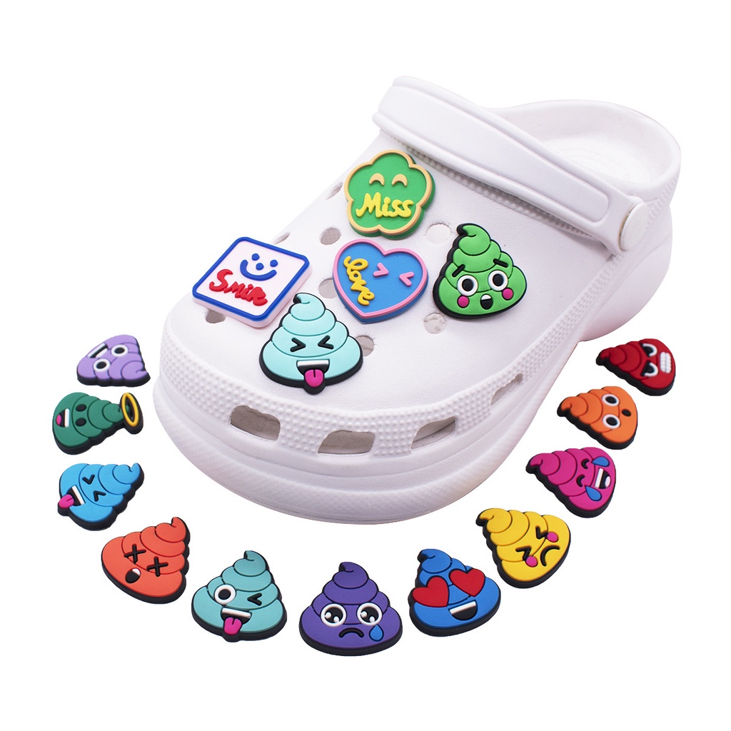 Jual 322 Pin Sandal Crocs Jibbitz Emoticon Pup Hiasan Sendal Flat Flip