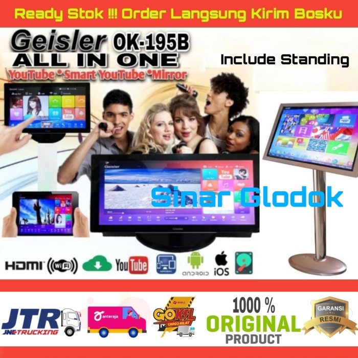 Jual Player Karaoke Geisler OK195B New All In One Include Standing ORI