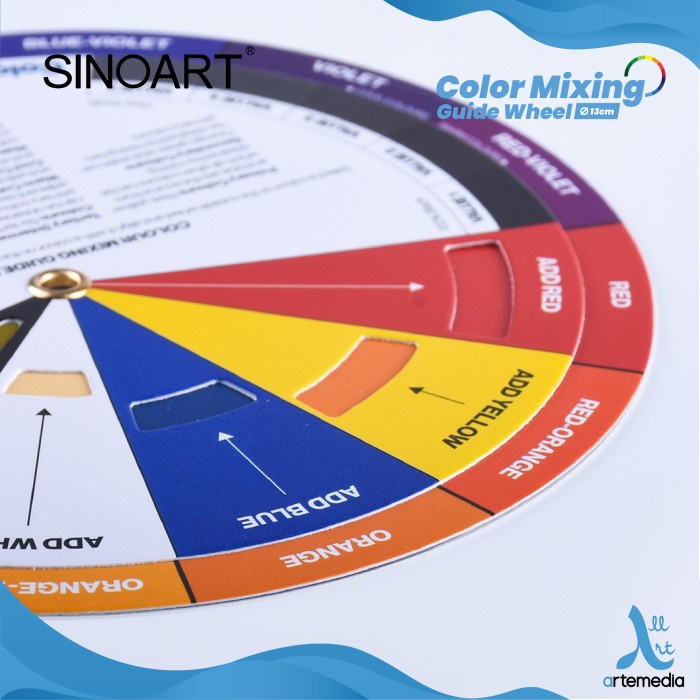 Jual Roda Panduan Pencampuran Warna Sinoart Color Mixing Guide Wheel ...