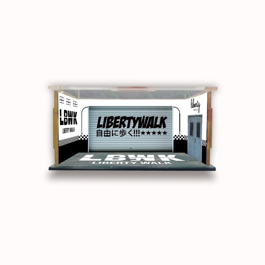 Jual TRIANGLE Box Akrilik Diecast LBWK LIBERTY WALK RACING GARAGE ...