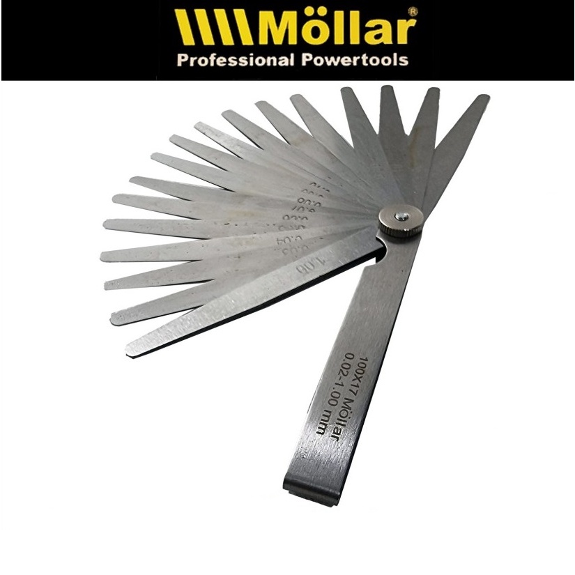 Jual Stel Klep Fuller Blade 17 Pcs - Feeler Gauge 0.02 - 1 mm | Shopee ...