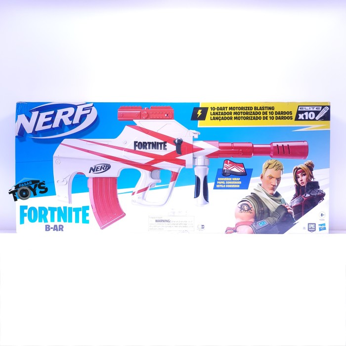 Jual NERF Fortnite B-AR Motorized Dart Blaster Original Hasbro | Shopee ...