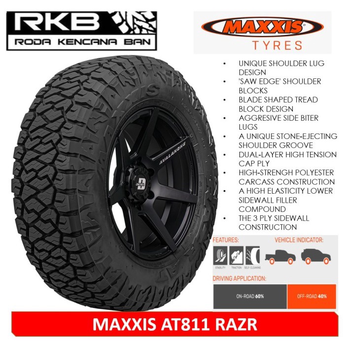 Jual MAXXIS RAZR AT811 Ukuran 265 50 R20 BAN MOBIL ALL TERRAIN 4X4 OFFROAD Shopee Indonesia