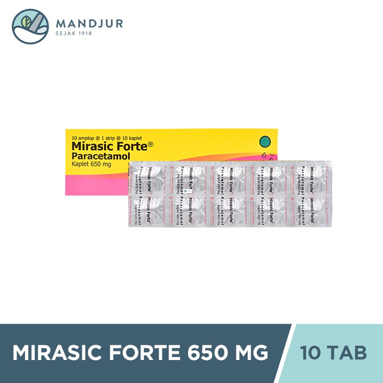 Jual Mirasic Forte Mg Tablet Obat Nyeri Dan Demam Shopee Indonesia