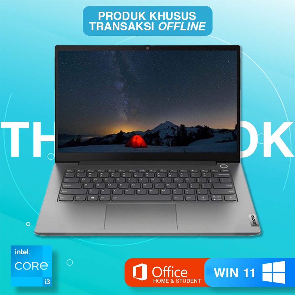 Jual Lenovo ThinkBook 14 G2 ITL Core i3-1115G4 4GB 256 Win 11 OHS ...