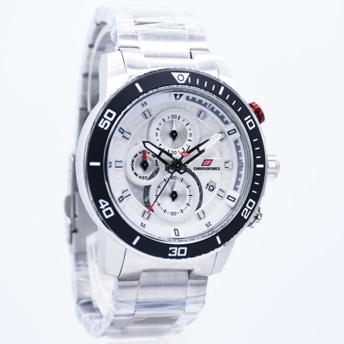 Jual Jam Tangan Chronoforce 5331 Original Garansi 1 Tahun Silver White ...