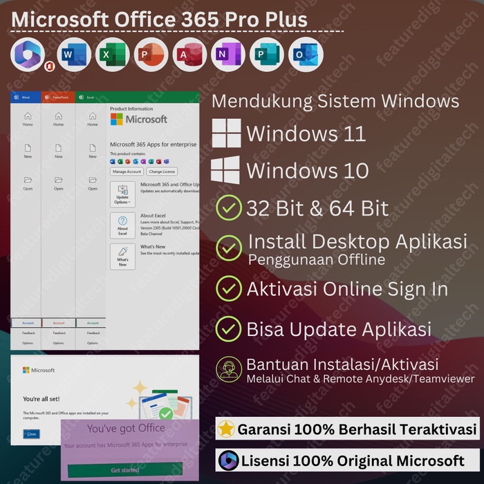 Jual Microsoft Office 365 Lisensi - Office 365 Pro Plus 5 Device ...