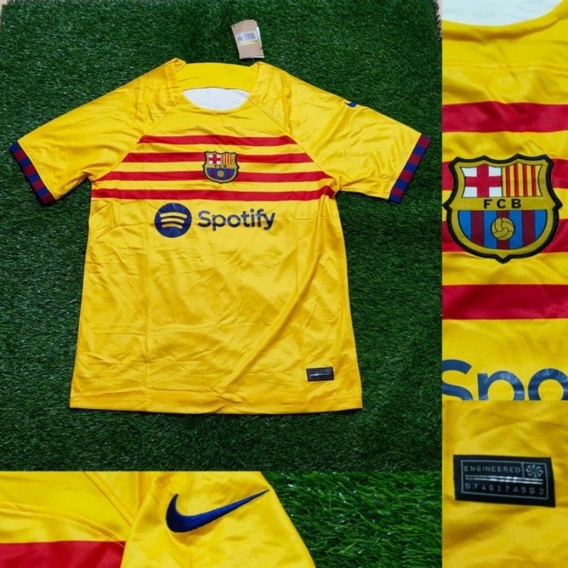 Jual JERSEY BOLA BARCELONA 4TH 2022 2023 GRADE ORI TOP QUALITY | Shopee ...