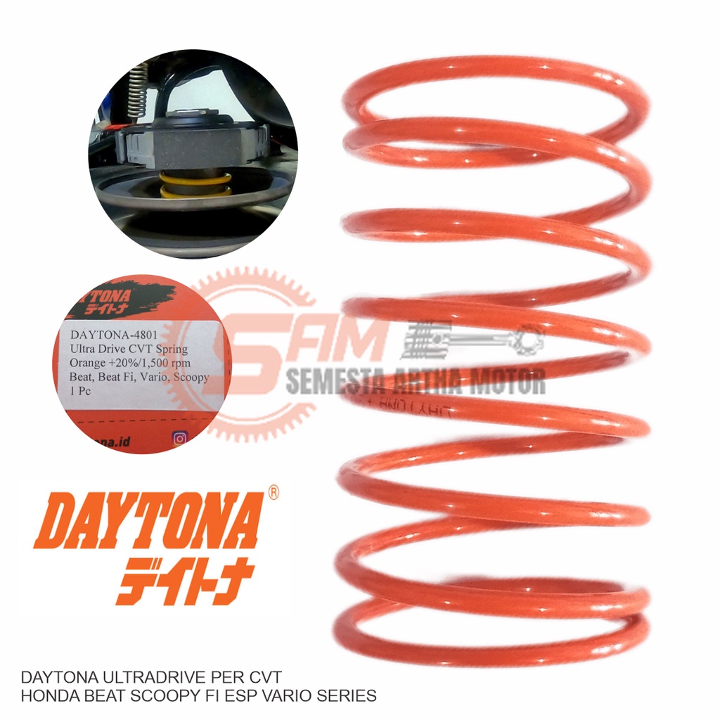 Jual Per CVT Daytona Honda Beat Scoopy Fi Vario 1500Rpm Clutch Spring ...
