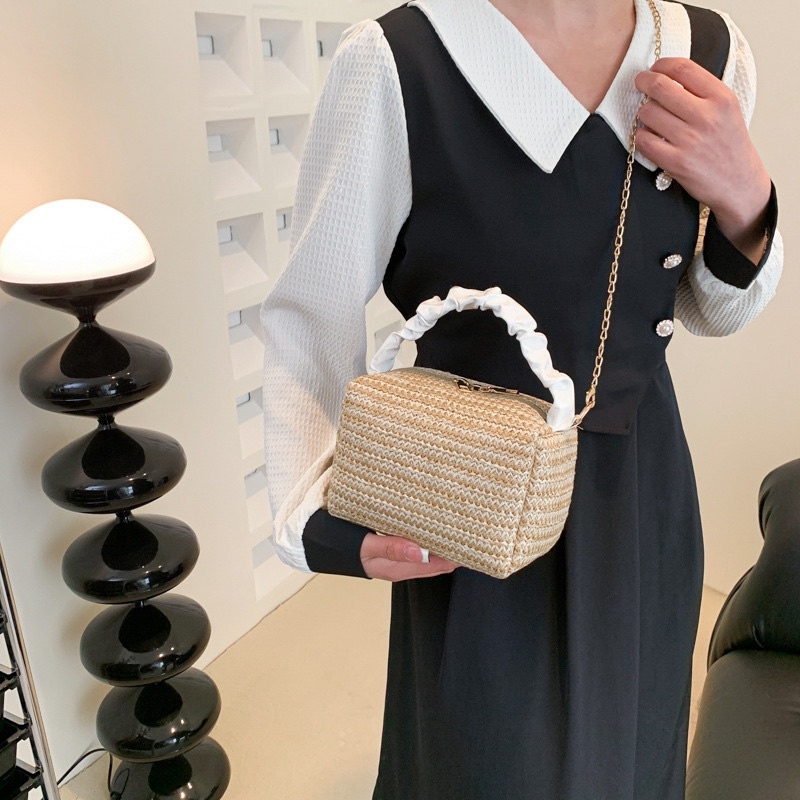 Jual Little Maple Sara Straw Korean Sling Bag / Tas Selempang korea
