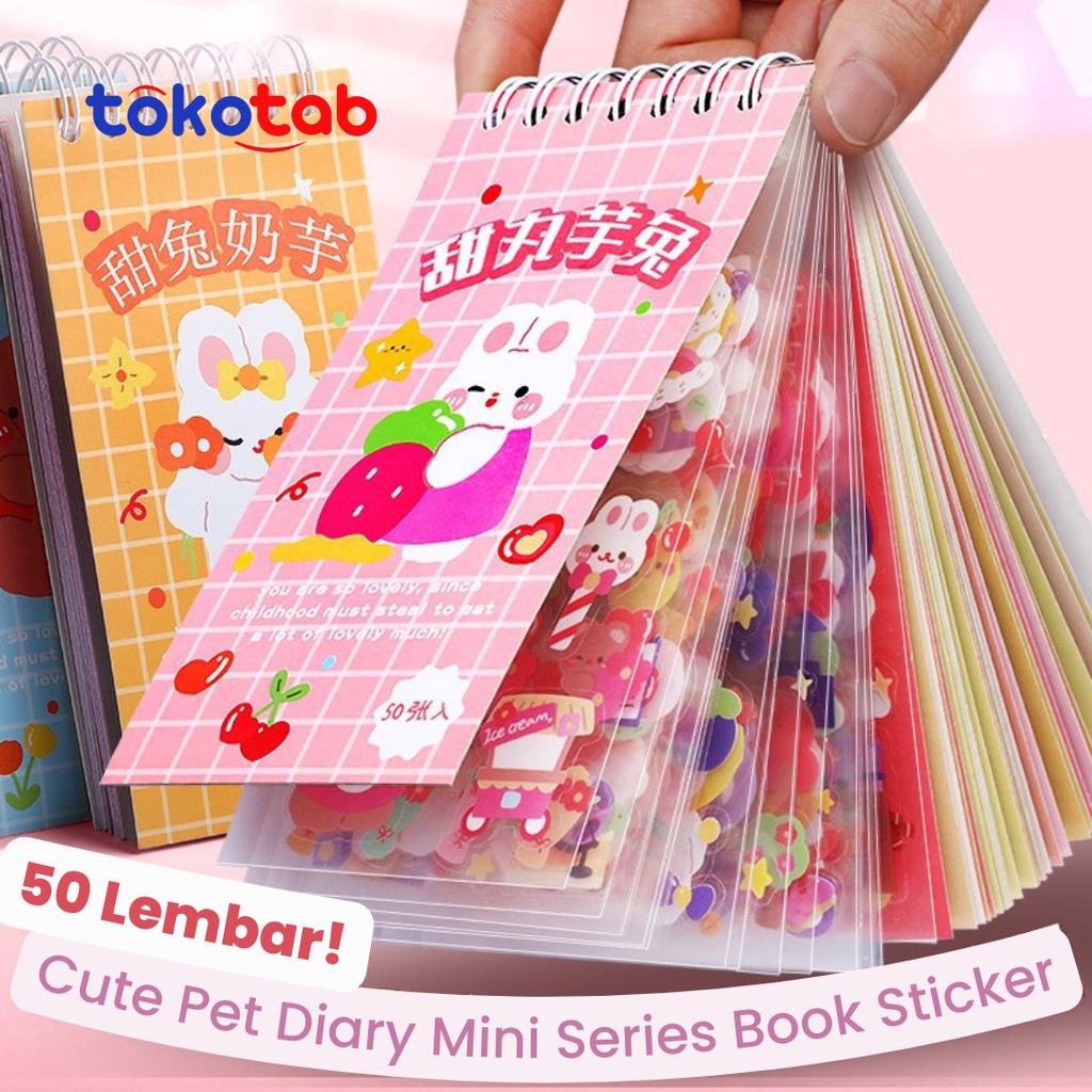 Jual Tokotab - Buku Stiker Ring Sticker Cute Pet Diary Series Book Lucu ...
