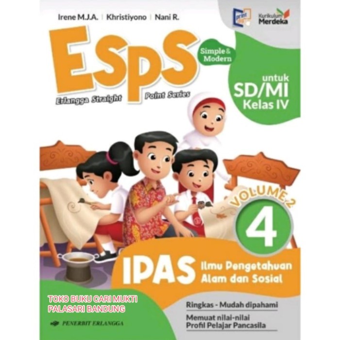 Jual Buku ESPS IPAS Untuk SD/MI Kelas 4 Volume 2 Kurikulum Merdeka ...