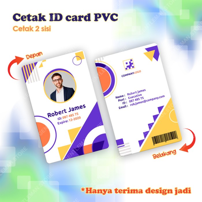 Jual Cetak Id Card Pvc Premium Kartu Member Kartu Anggota Pelajar Sisi Shopee Indonesia