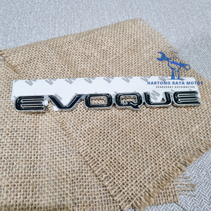 Jual Emblem 3D Sticker Metal Evoque Range Rover - Hitam Silver | Shopee ...