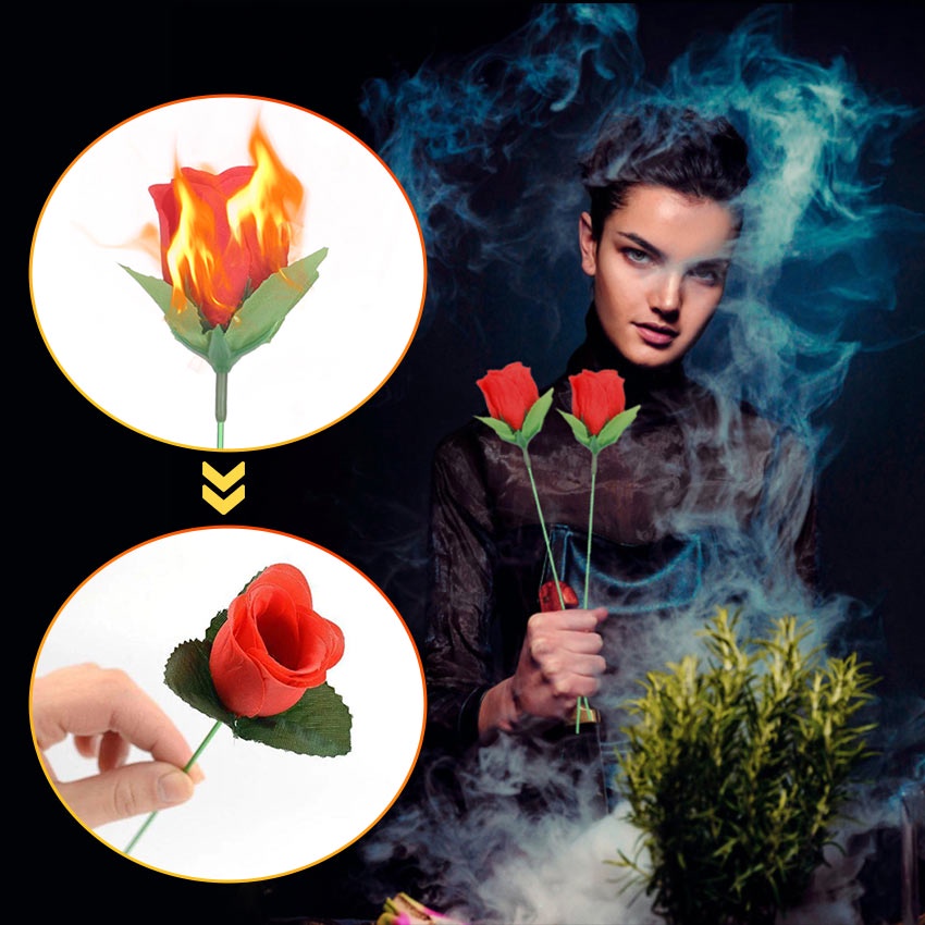 Jual Alat Sulap Api Jadi Bunga / Sulap Torch to Rose Flower Magic ...
