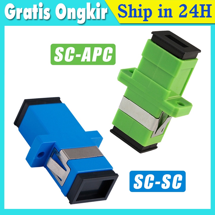 Jual Coupler SC Fiber Optic / Adapter Fiber Optic SC-UPC Sambungan Fast ...