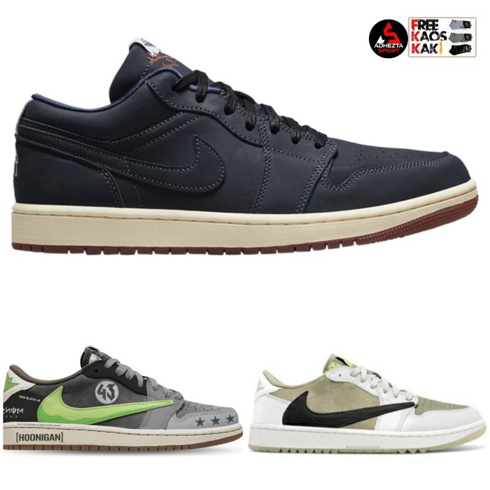 Jual Sepatu AJ 1 Low Golf Eastside Travis Scott Golf Hoonigan Shopee