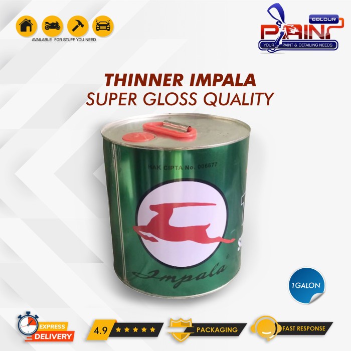 Jual Thinner Impala Super Gloss Quality Thinner Galon Shopee