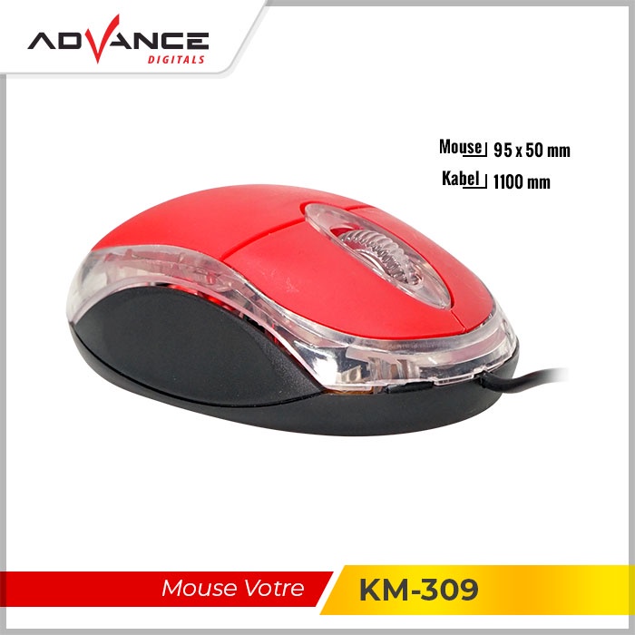 Jual Advance Mouse Mice Led Usb M Tech For Pc Komputer Laptop Garansi