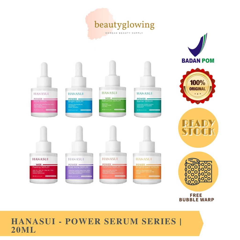 Jual HANASUI SERUM POWER SERUM 20ML | ACNE | BARRIER | BAKUCHIOL ...