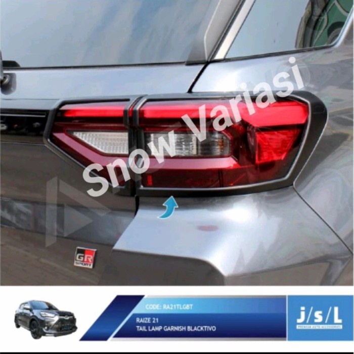 Jual Jsl Tail Lamp Toyota Raize 2021 Garnish Belakang Blacktivo