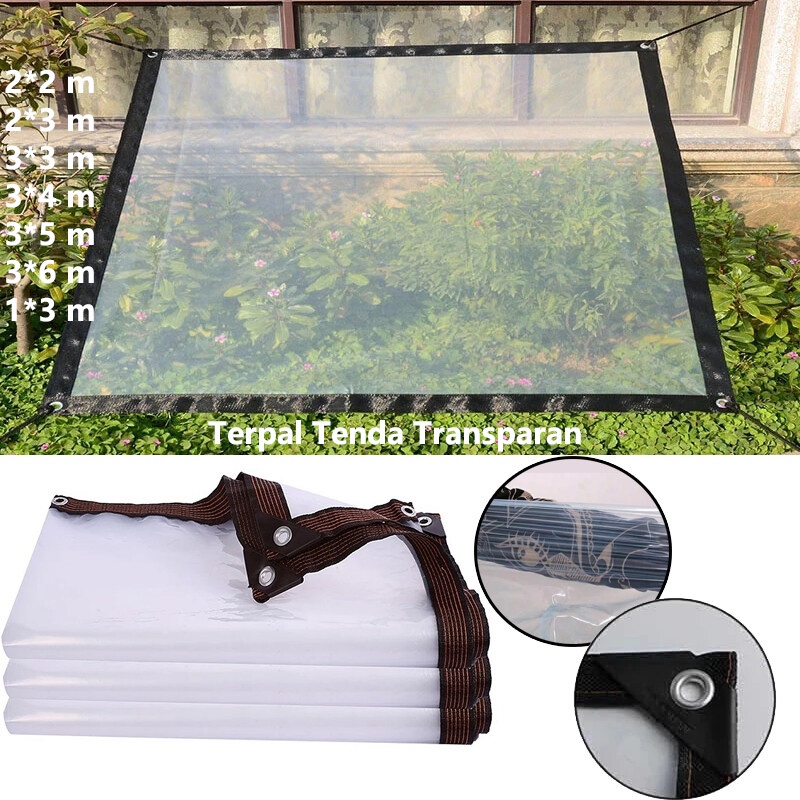 Jual Terpal Tenda Uv Kain Pe Film Tahan Hujan Transparan Terpal Taman