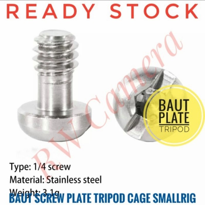 Jual Baut Plate Plat Tripod Screw Cage Smallrig 1/4 Kamera Kunci ...