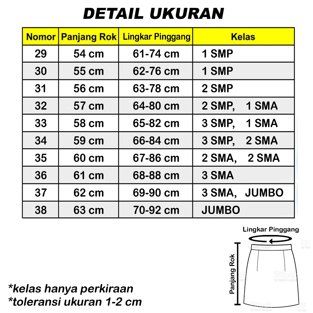 Jual Rok Span Pendek SMA / SMK / SMP Kerja Kantor Belah Depan | Shopee ...