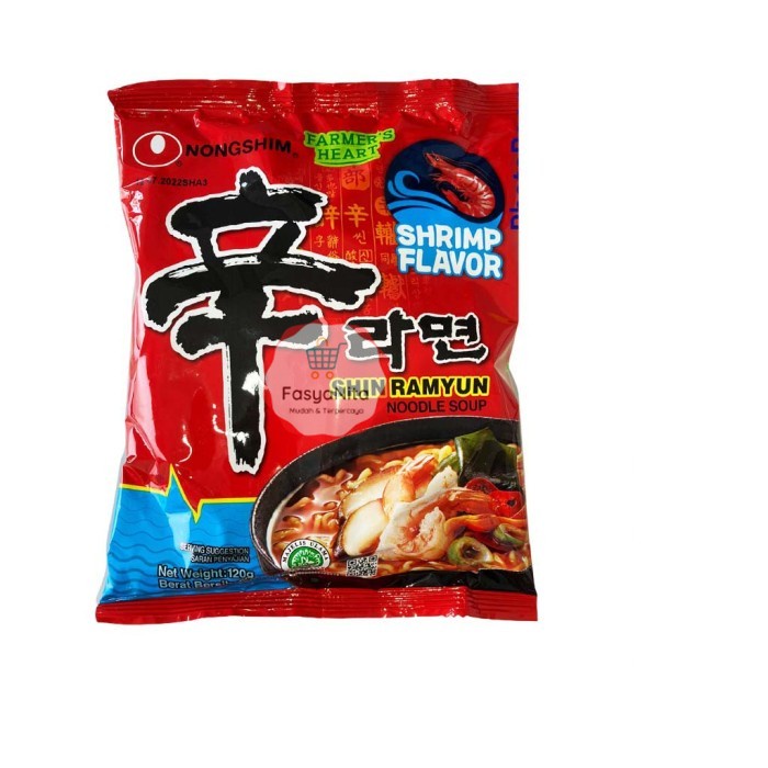 Jual Nongshim Shin Ramyun Shrimp Flavor Mie Instan Korea - FasyAnita ...