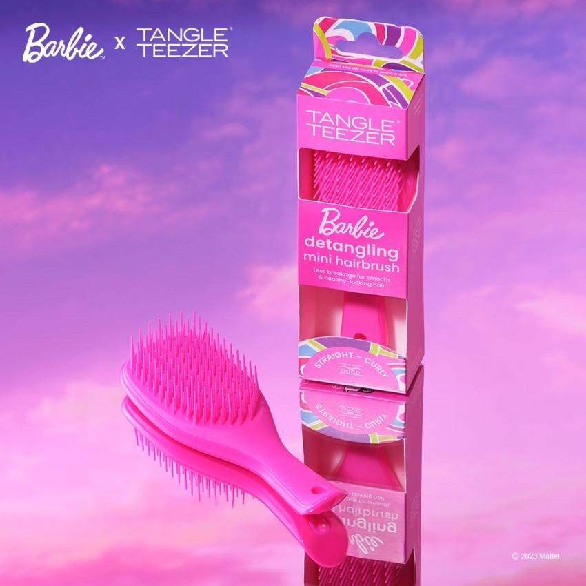 Jual Tangle Teezer X Barbie The Mini Ultimate and Ultimate Detangler Totally Pink Barbie Brush