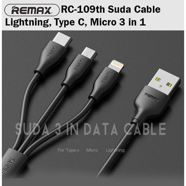 Jual New Produk Termurah Kabel Data Remax Suda In Fast Micro Usb Lightning Type C Rc Th