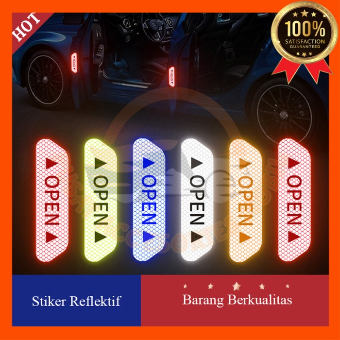 Jual Stiker Reflector Pintu Mobil Isi Sticker Reflective Reflektor