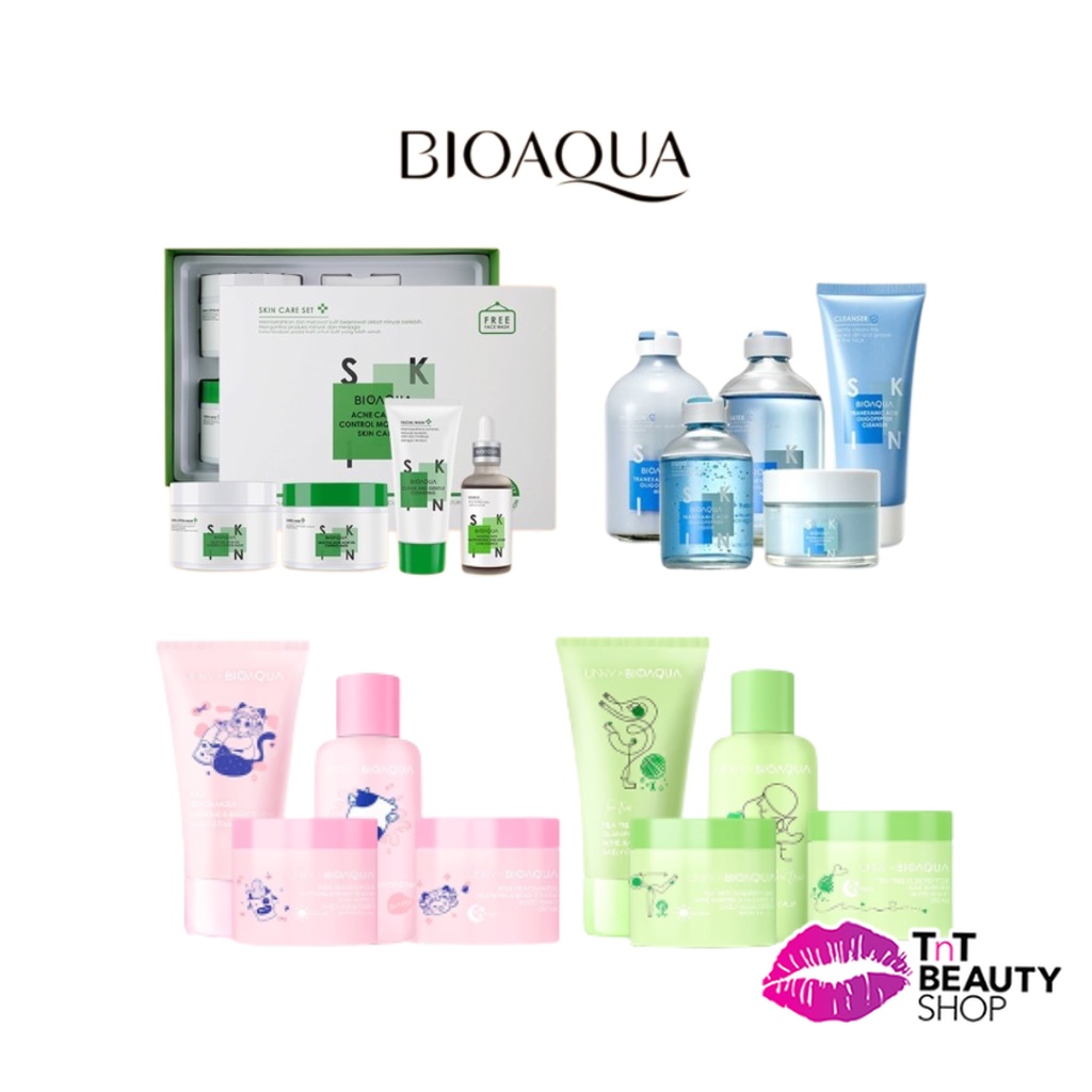 Jual Bioaqua Cosmetics Beauty Set Series Tranexamic Acid Oligopeptide ...
