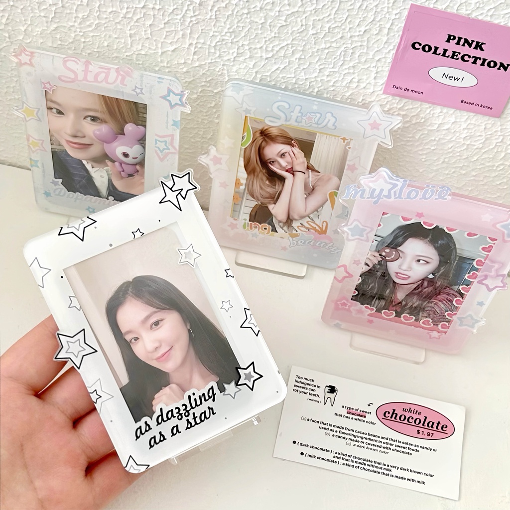 Jual [HARU] Y2k Pattern Acrylic Photocard Holder Stand Cardholder ...