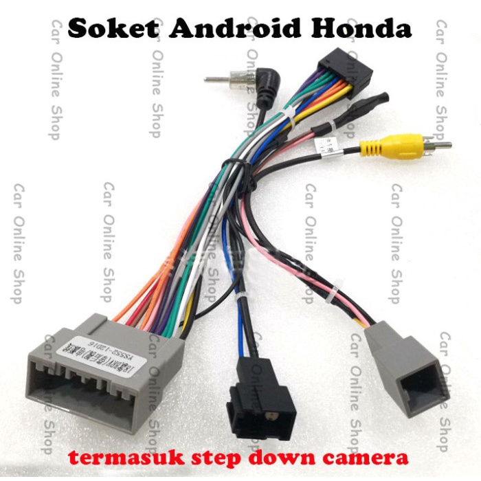 Jual Kabel Soket Pnp Headunit Android Honda Brio Brv Mobilio Crv Shopee Indonesia