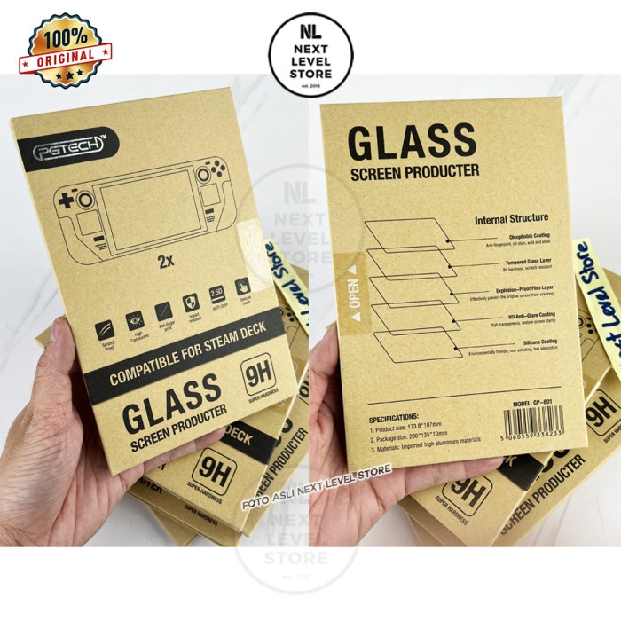Jual Tempered Glass Steam Deck 9H Screen Protector SteamDeck Anti Gores ...