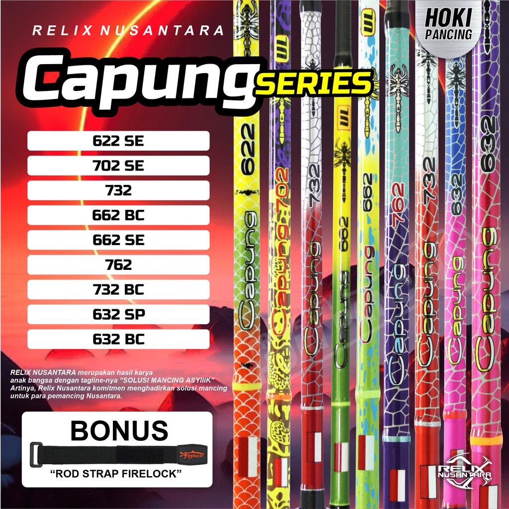 Jual Joran Relix Nusantara Capung 632 Spining 8-17 LB