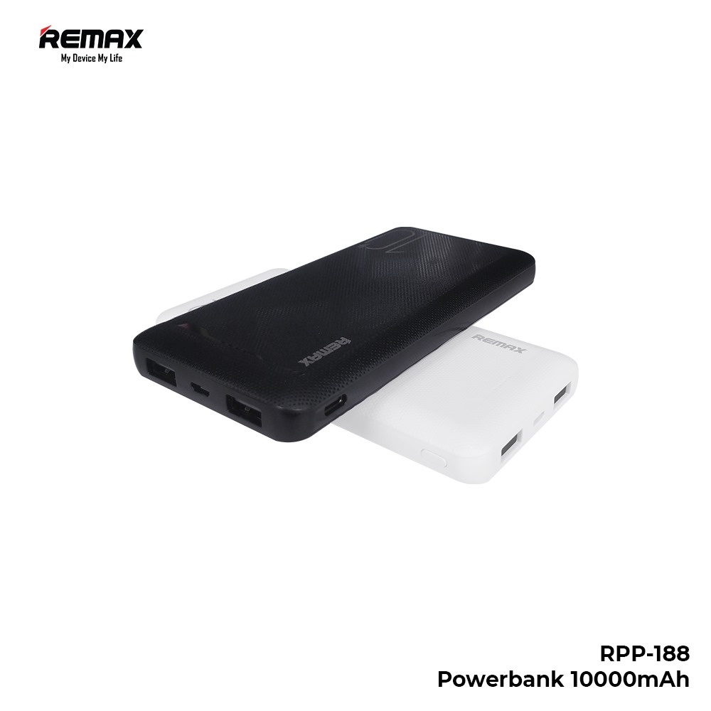Jual REMAX RPP-188 Powerbank 10000mAh 2.1A Output Dual Port USB Input ...