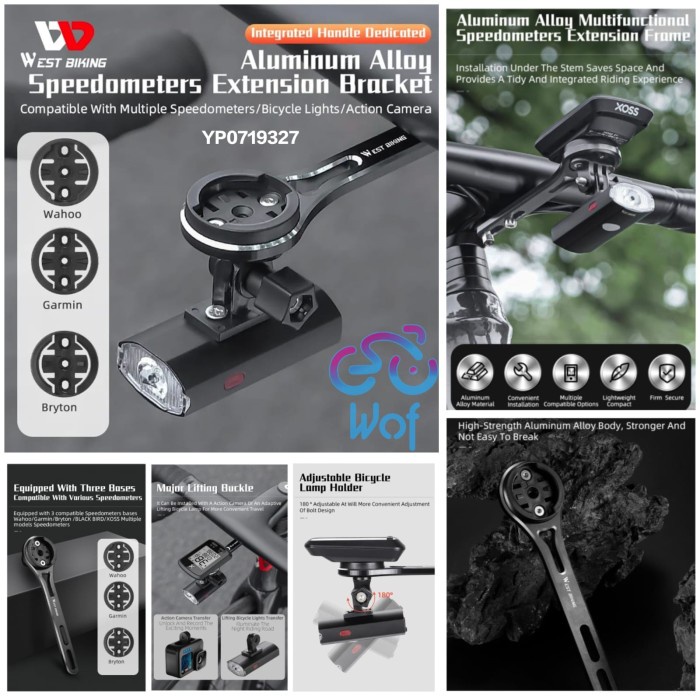 Jual WEST BIKING 327 Handlebar Mount Holder Barfly Bracket Comp Bike ...