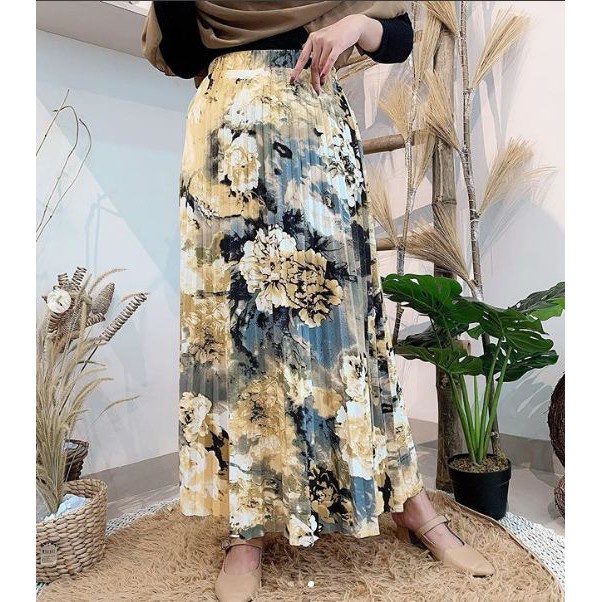 Jual LOVA SKIRT YELLOW ROK PEREMPUAN ROK BAWAHAN | Shopee Indonesia