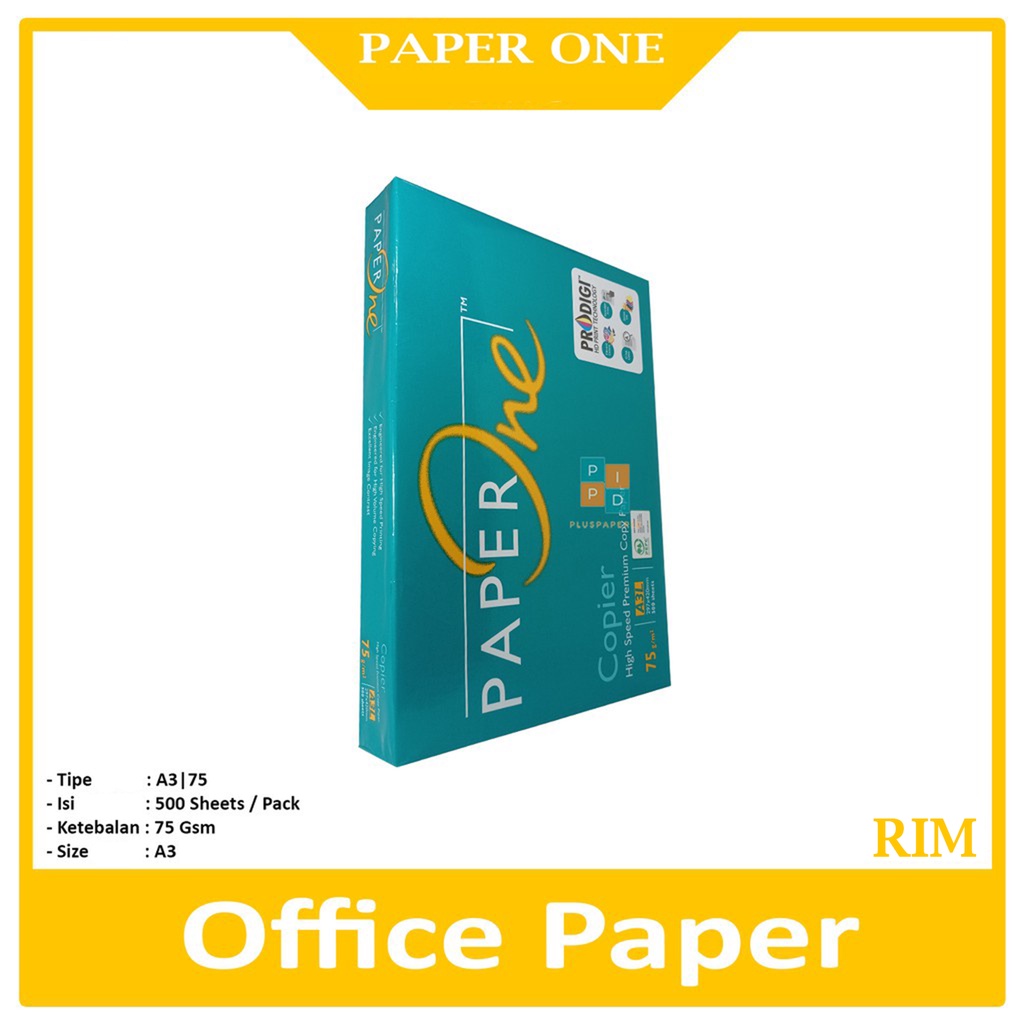 Jual PAPER ONE - Kertas Fotocopy A3 75 Gram - Rim | Shopee Indonesia